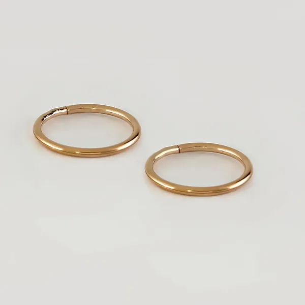 Серьги-конго из серебра, золочение