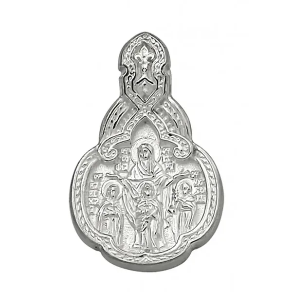 Подвеска православная из серебра