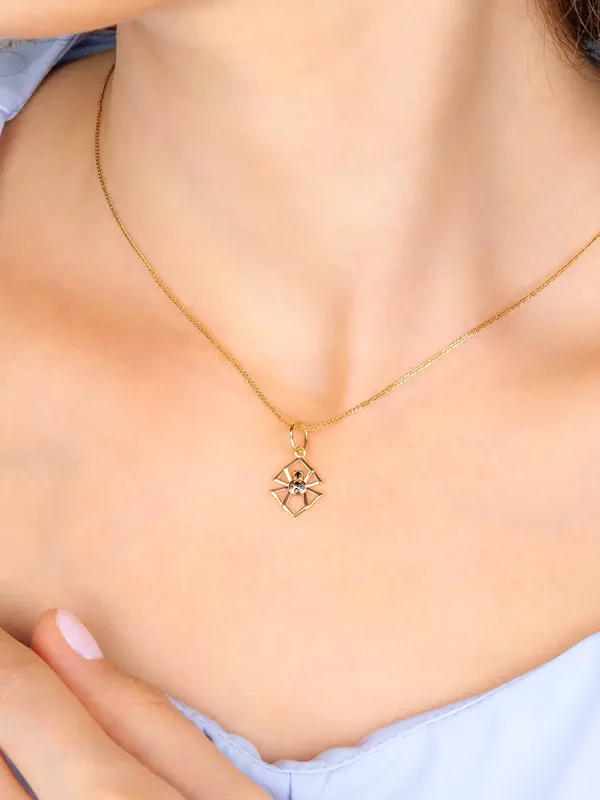 Подвеска из серебра, золочение