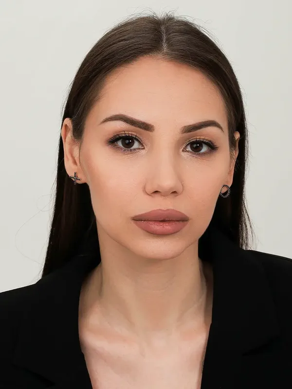Серьги-пусеты из серебра, золочение