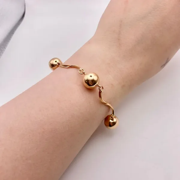 Браслет из серебра, золочение