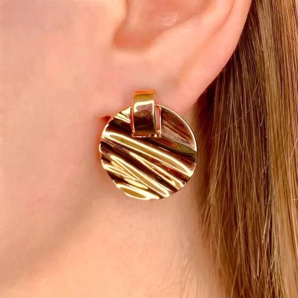 Серьги из серебра, золочение