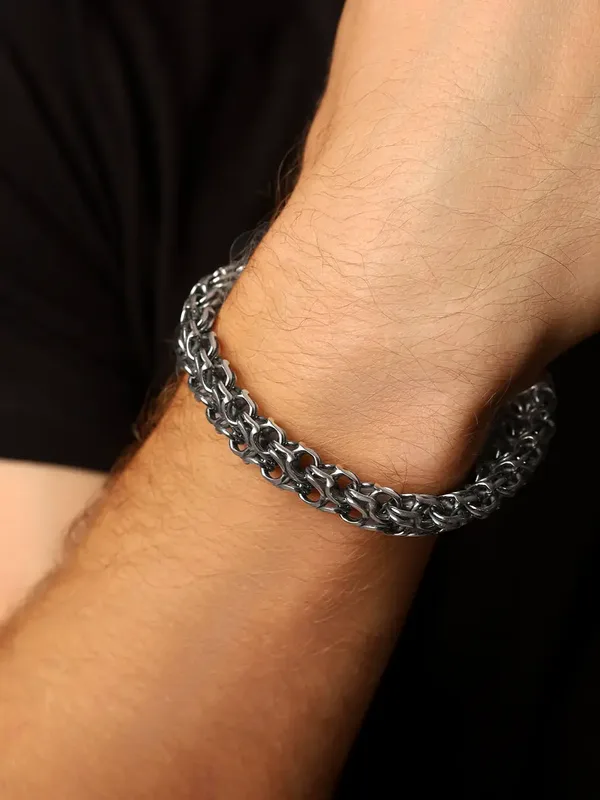 Браслет из серебра, оксид