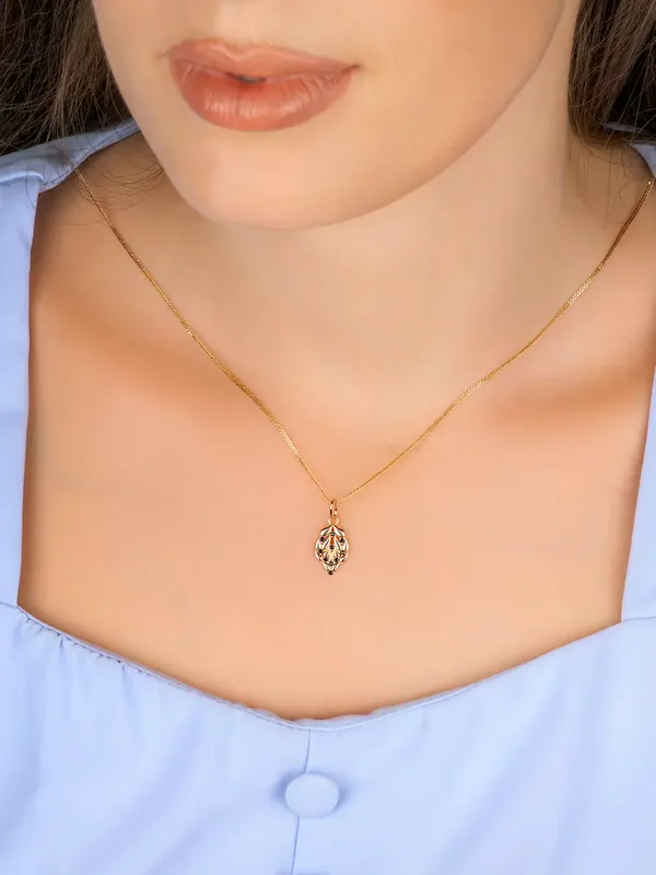 Подвеска из серебра, золочение