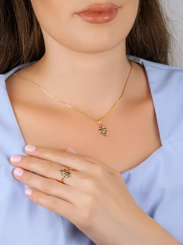 Кольцо из серебра, золочение