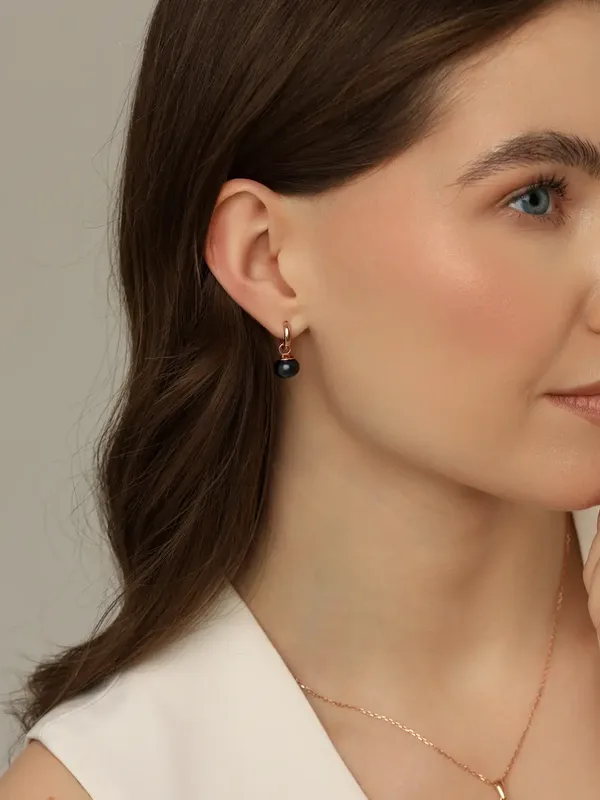 Серьги из серебра с жемчугом, золочение