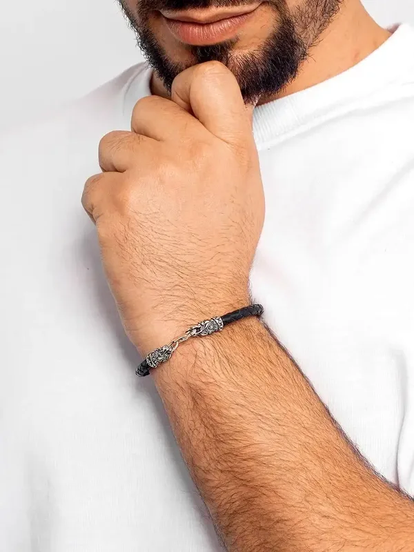 Браслет из серебра, оксид