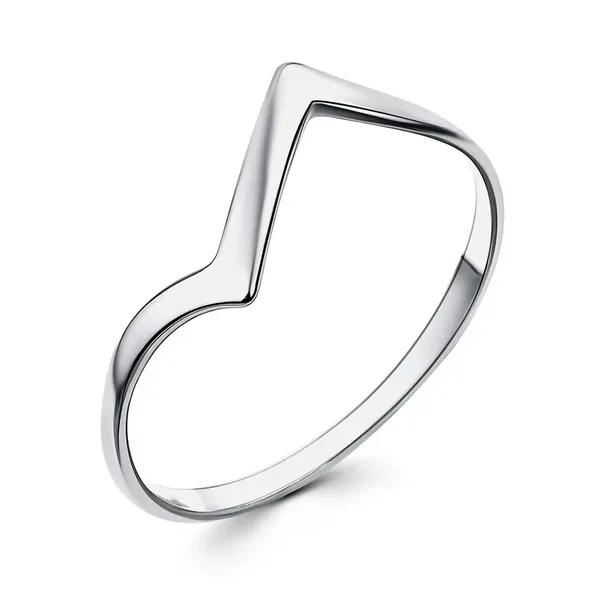 Кольцо из серебра, родий