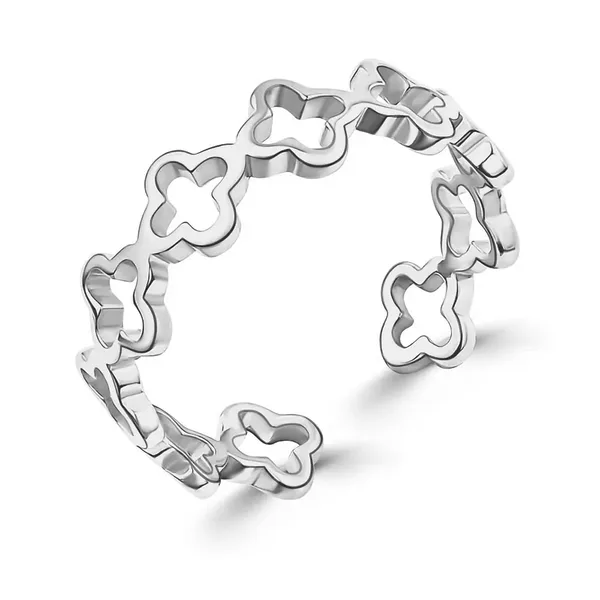Кольцо из серебра, родий