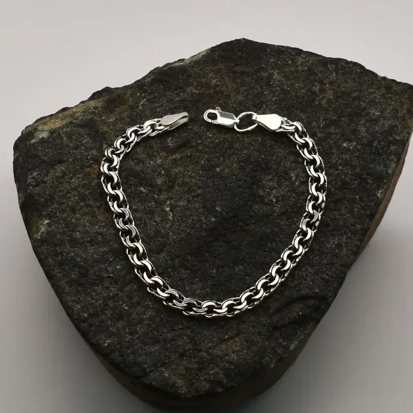 Браслет из серебра, оксид