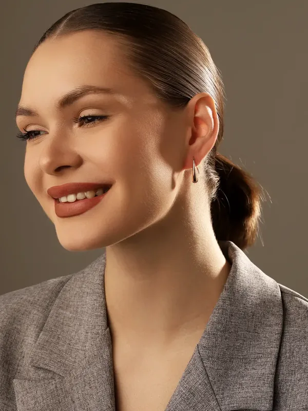 Серьги из серебра, золочение