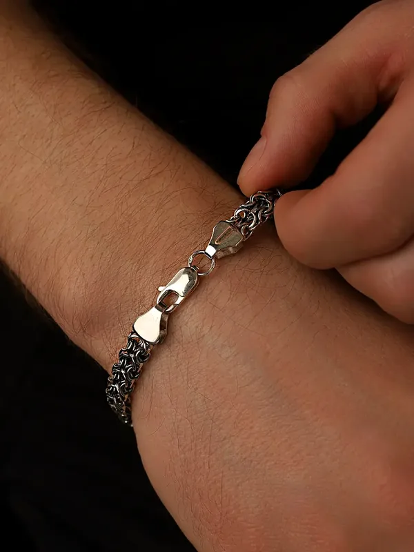 Браслет из серебра, оксид