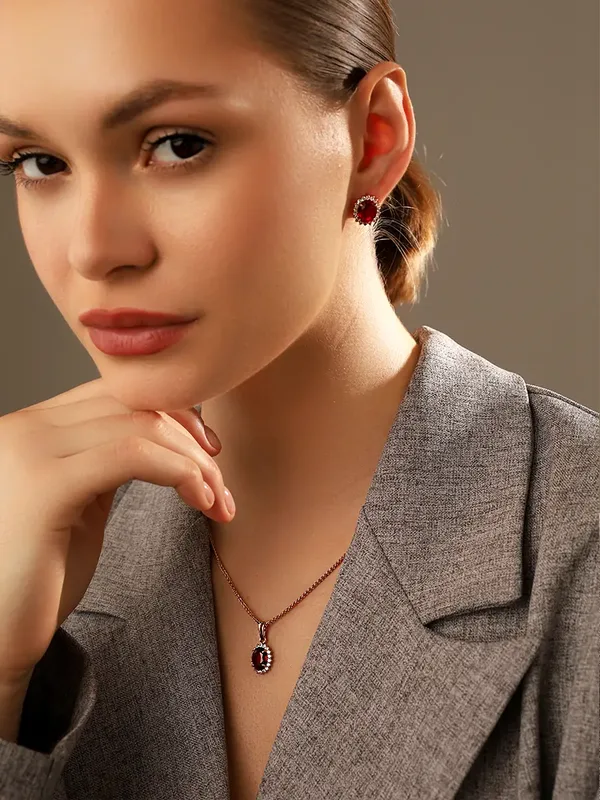 Серьги из серебра с плавленным кварцем, фианитом и кварцем, золочение