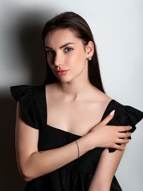 Браслет из серебра, родий