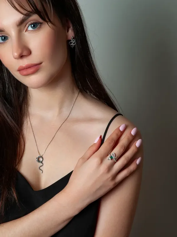 Подвеска из серебра, оксид