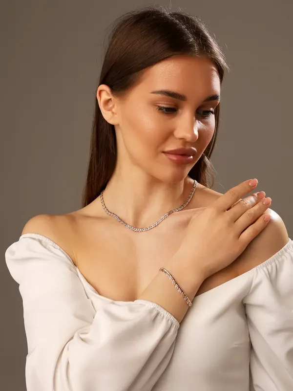 Цепь из серебра, золочение