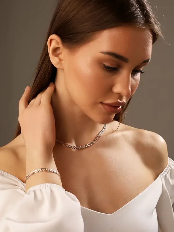 Браслет из серебра, золочение