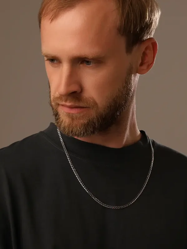 Цепь из серебра, родий