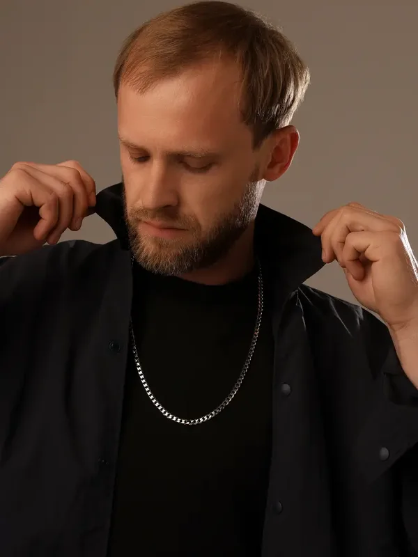 Цепь из серебра, родий