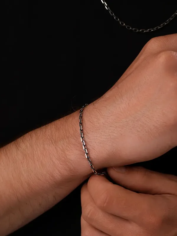Браслет из серебра, оксид