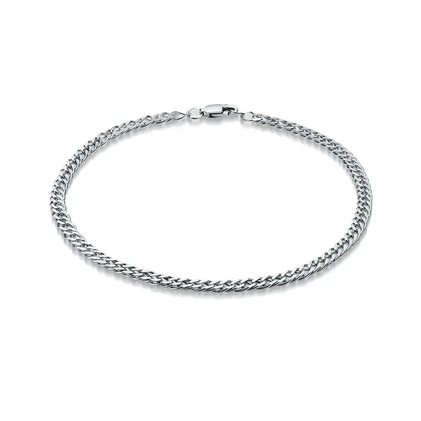 Браслет из серебра, родий
