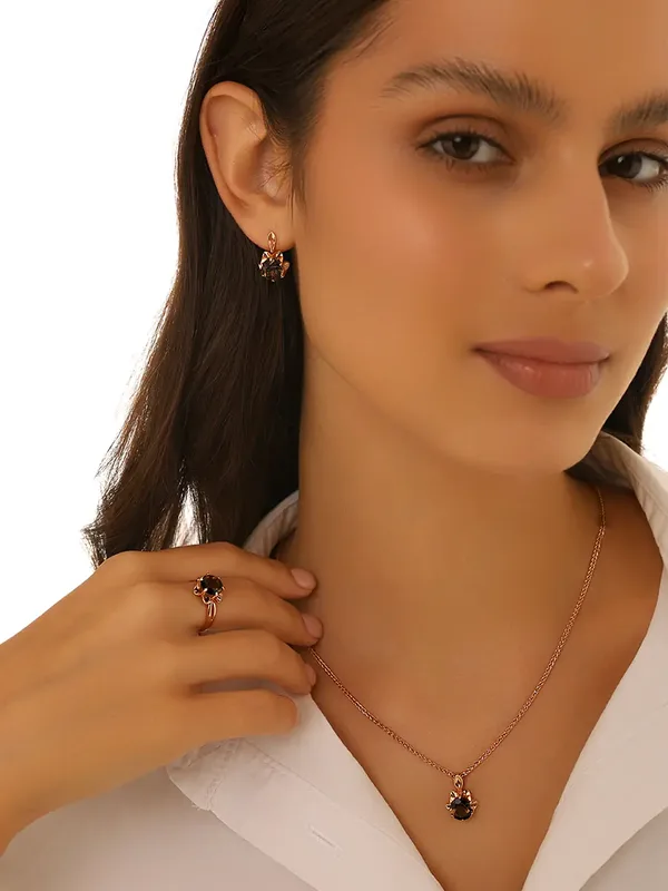 Серьги из серебра с топазом, золочение