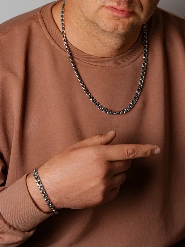 Браслет из серебра, оксид