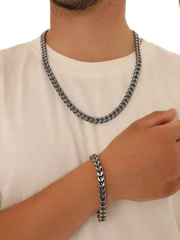 Браслет из серебра, оксид