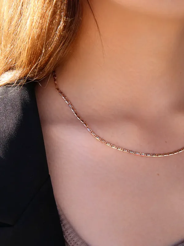 Цепь из серебра, золочение