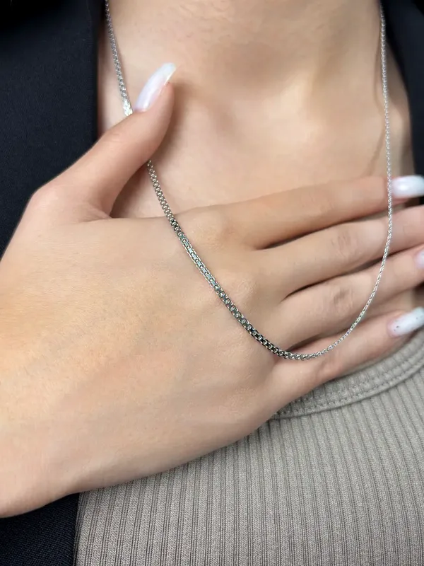 Цепь из серебра, родий