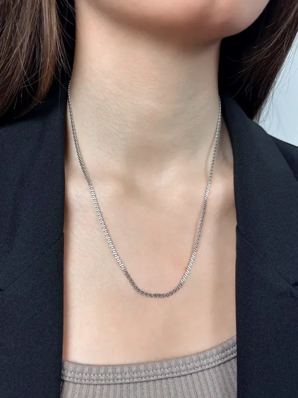 Цепь из серебра, родий