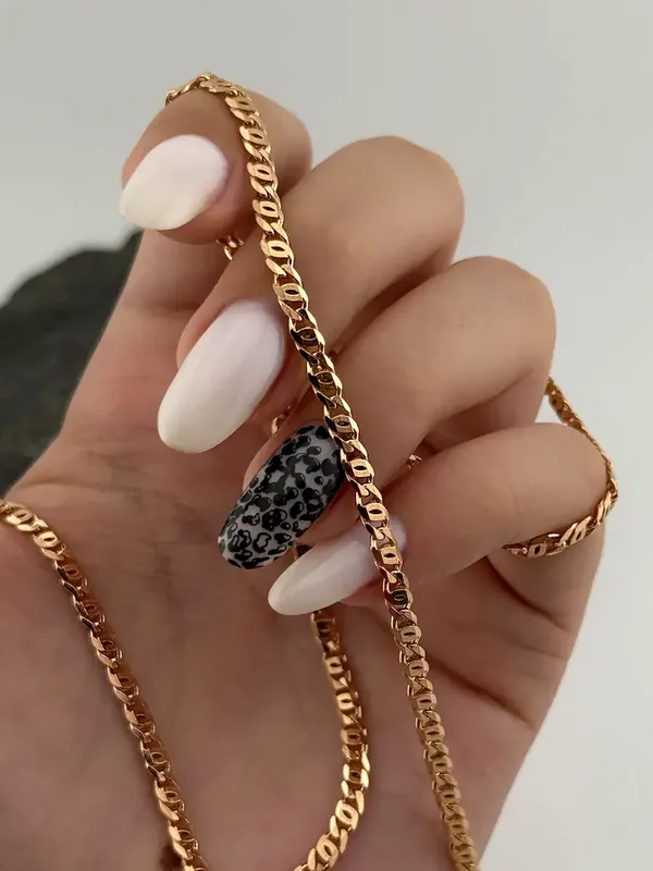 Цепь из серебра, золочение