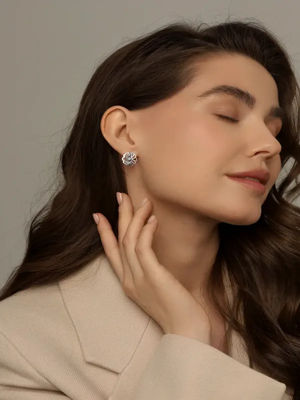 Серьги из серебра, оксид