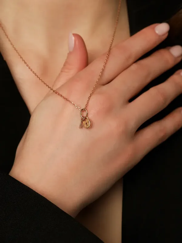 Подвеска из серебра, золочение