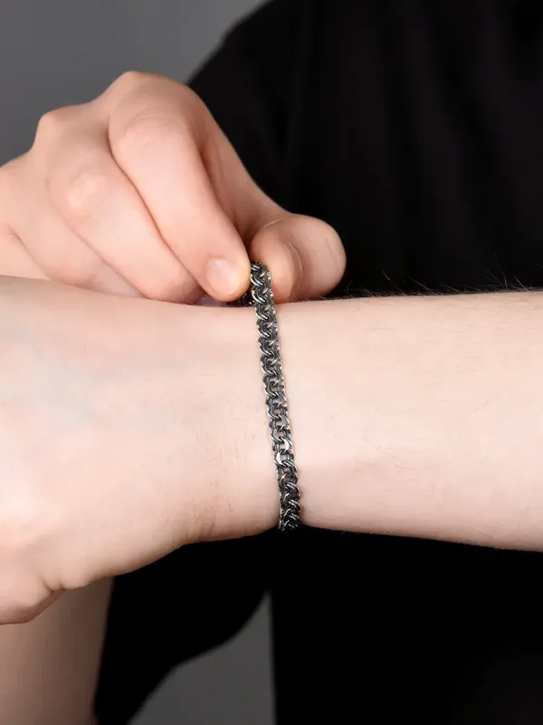Браслет из серебра, оксид