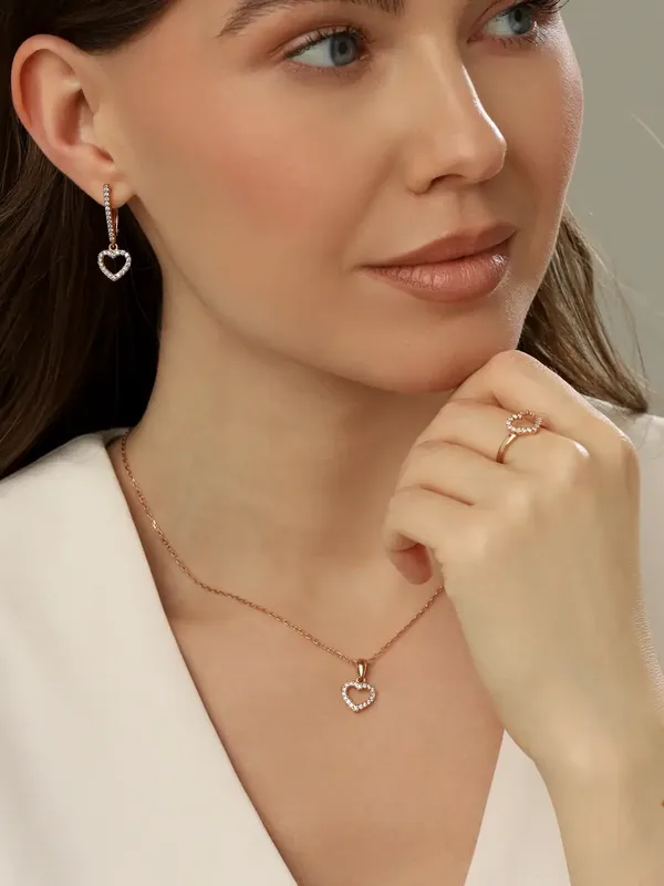 Кольцо из серебра с фианитом, золочение