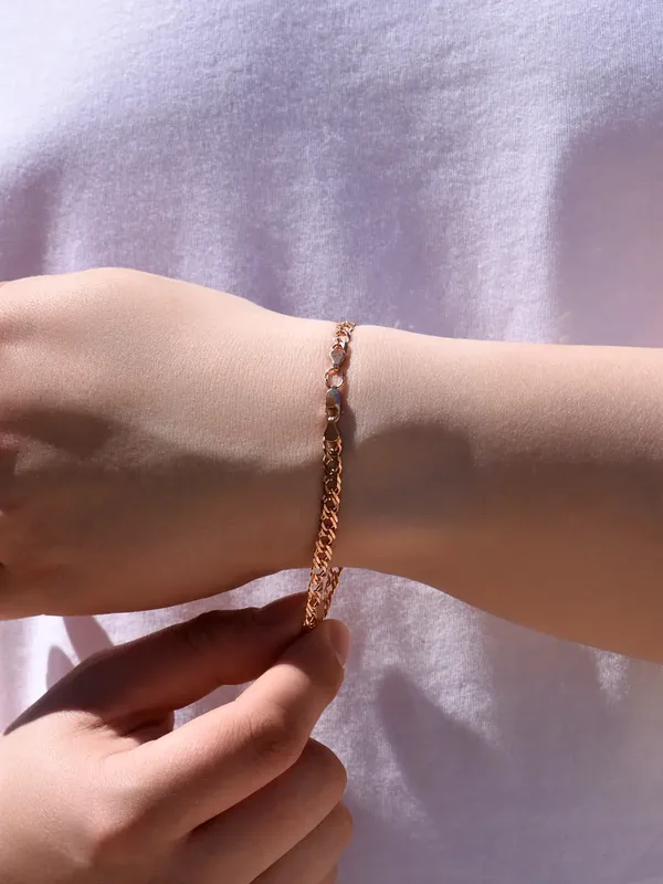 Браслет из серебра, золочение