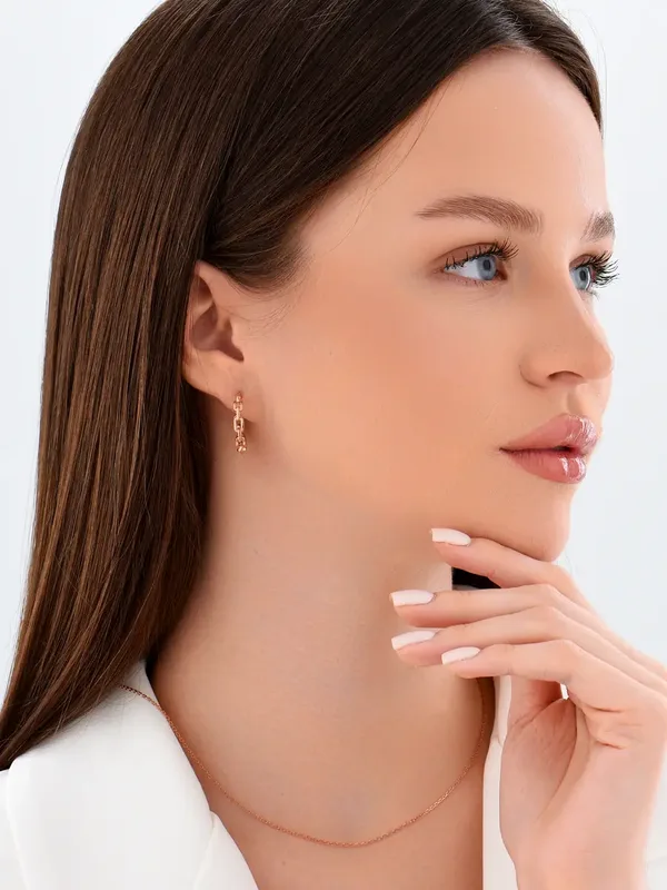 Серьги из серебра, золочение
