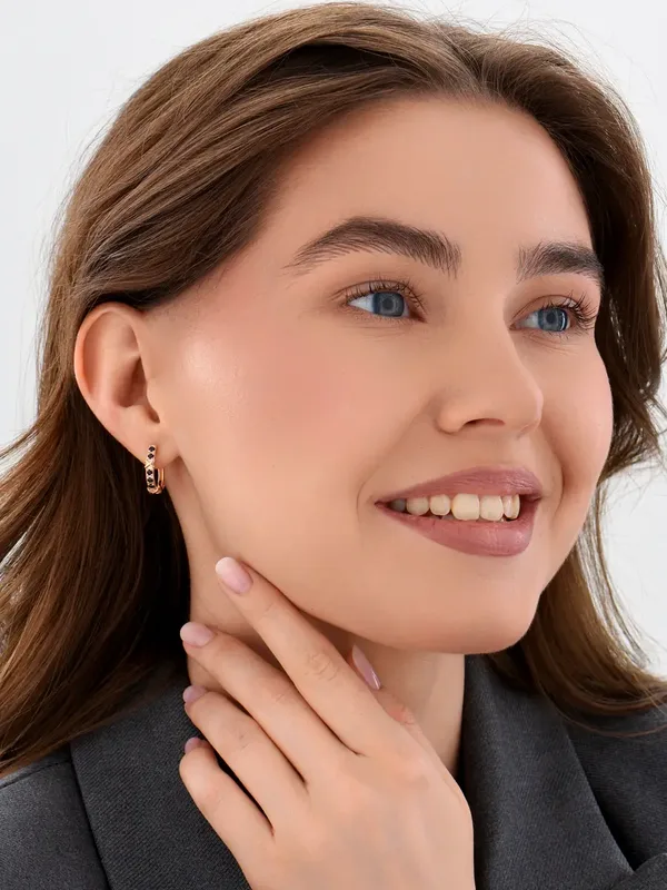 Серьги из серебра, золочение