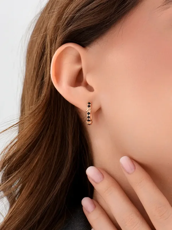 Серьги из серебра, золочение