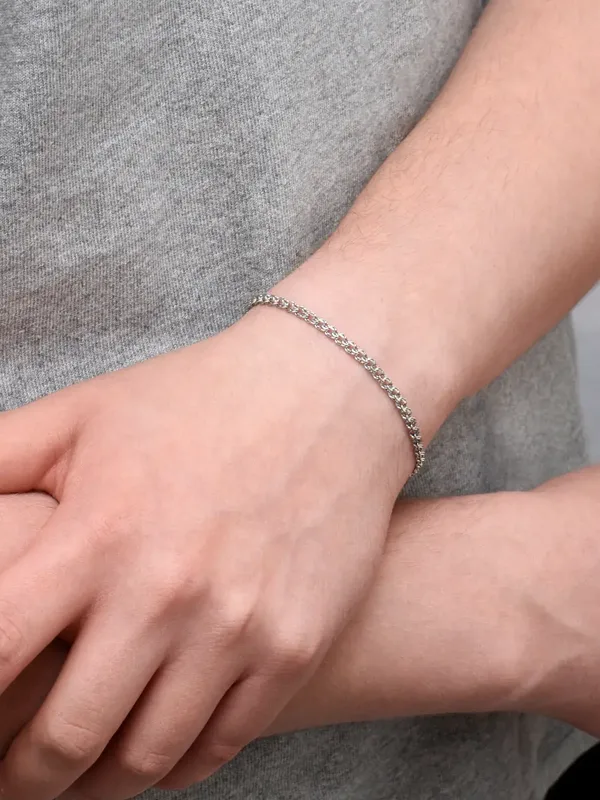 Браслет из серебра, родий