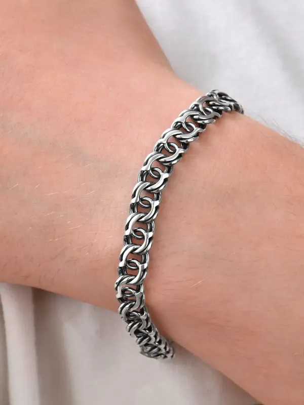 Браслет из серебра, оксид