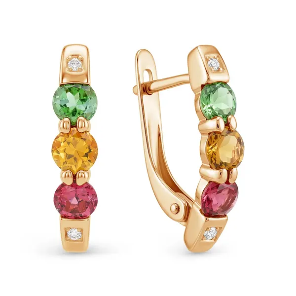 Серьги из серебра, золочение