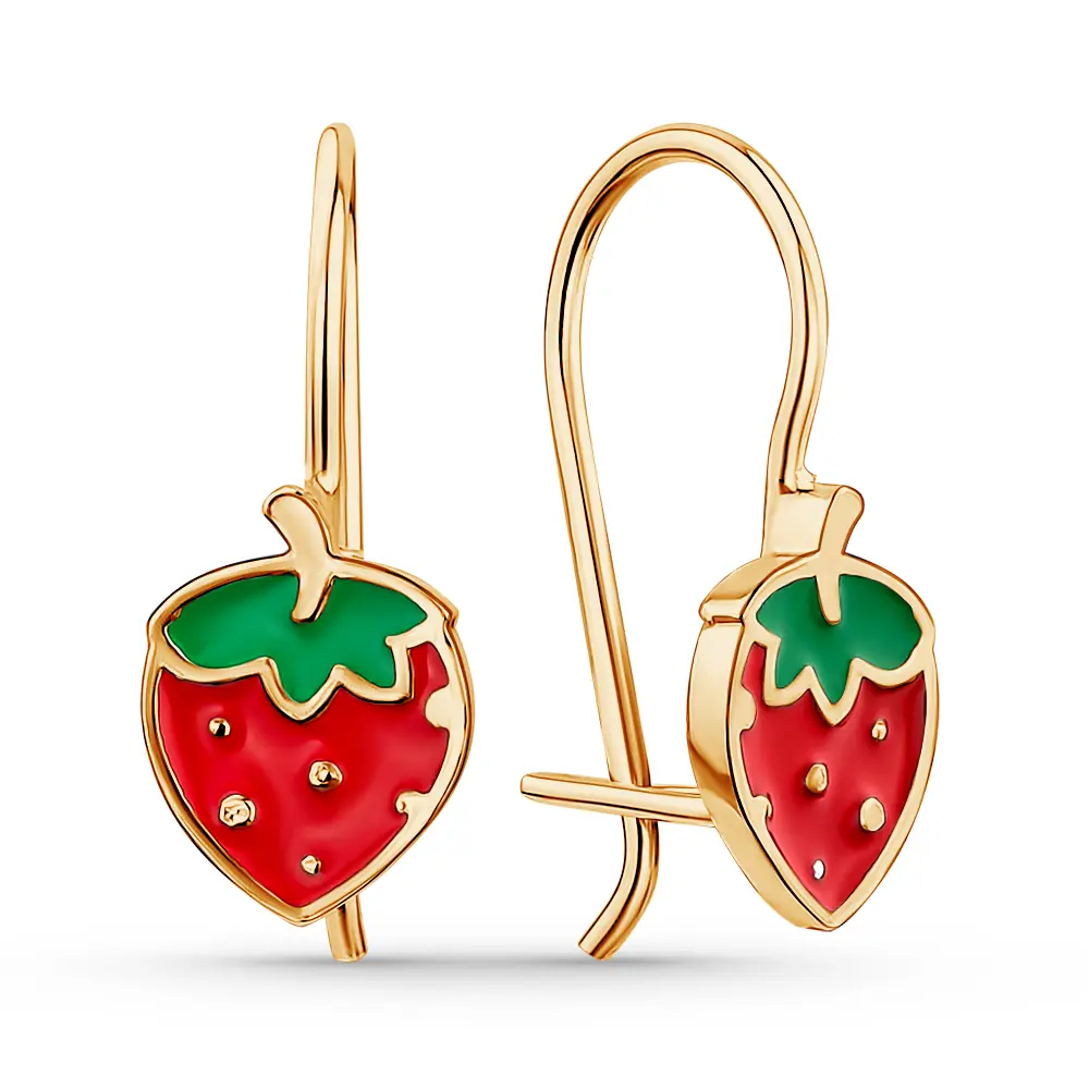 Серьги 5006эз золочение/эмаль