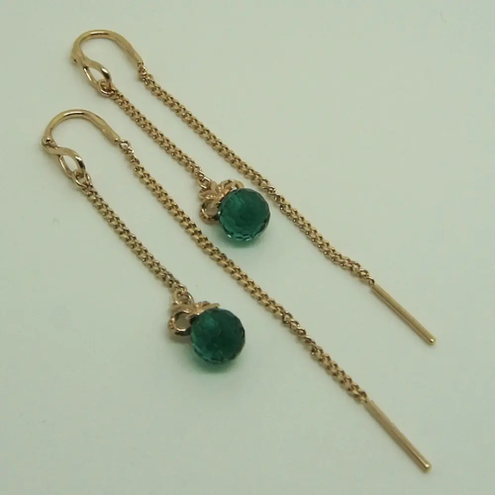 Серьги-продёвки С-2553з-208 золочение