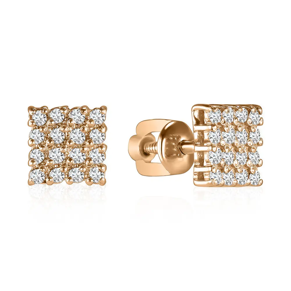 Серьги (пусеты) С-2653з-100 золочение