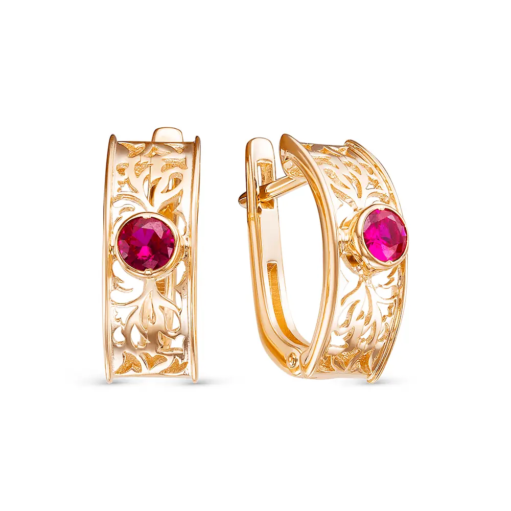 Серьги 320068з-306 золочение