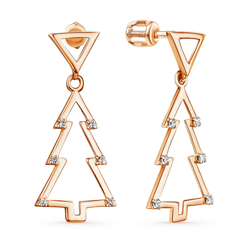 Серьги (пусеты) С-210з-100 золочение