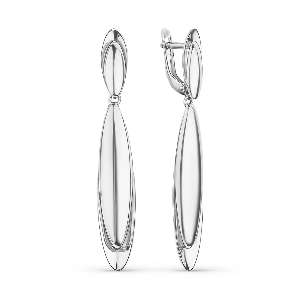 Серьги С-2651р родий