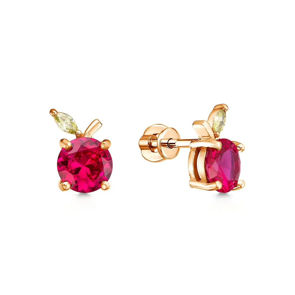 Серьги (пусеты) С-2916з-306-214 золочение